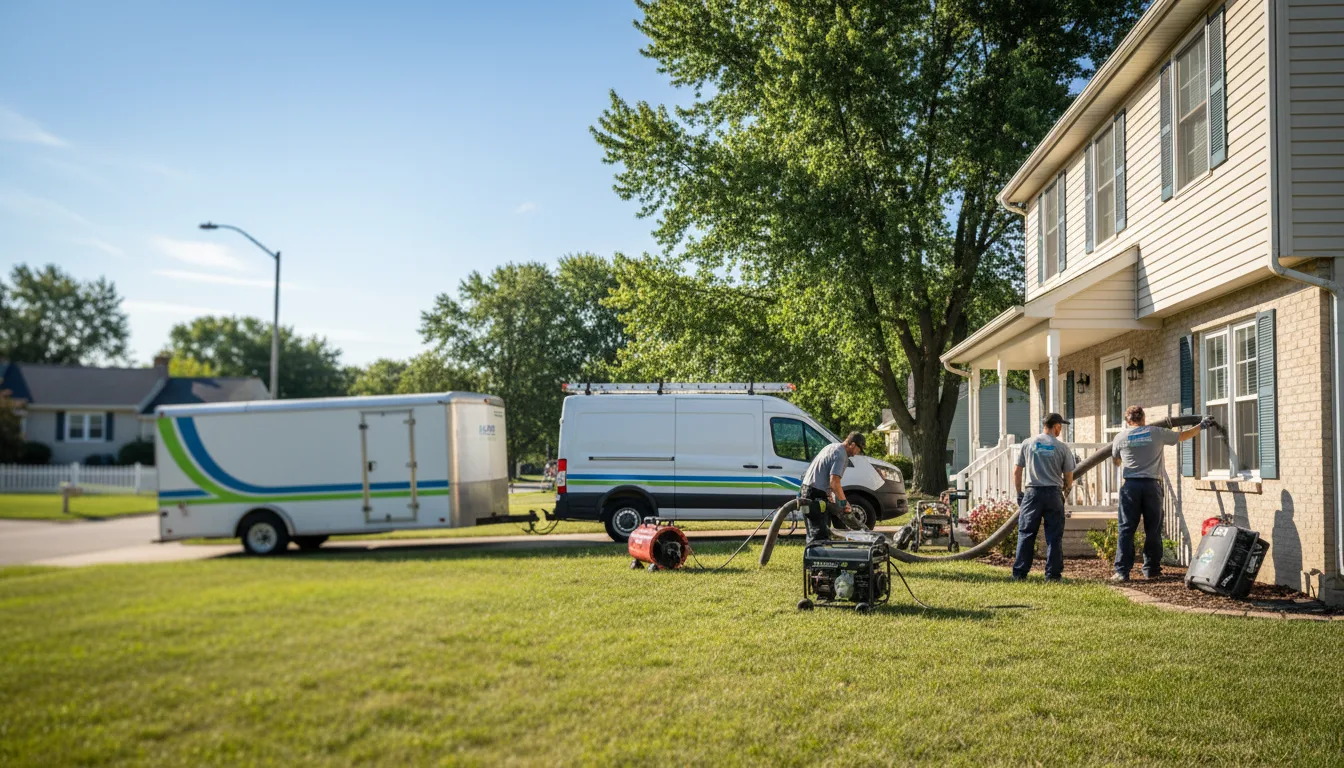 Flooded Basement Restoration And Cleanup With Repair in Cowden, IL near me